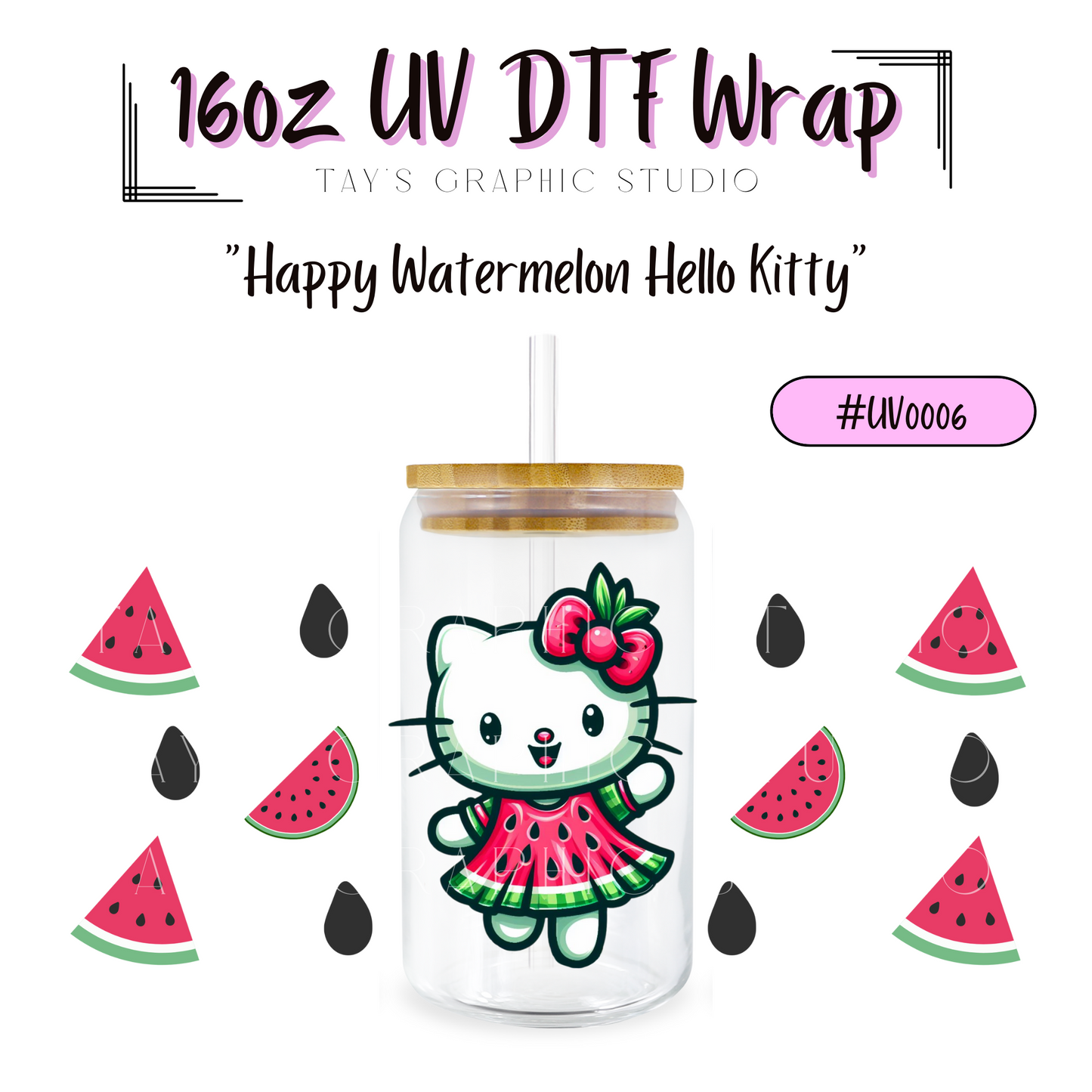 Exclusive -Happy Watermelon Hello Kitty - RTS0006