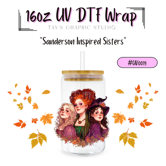 Sanderson Inspired Sisters UV DTF Wrap - MTO0019