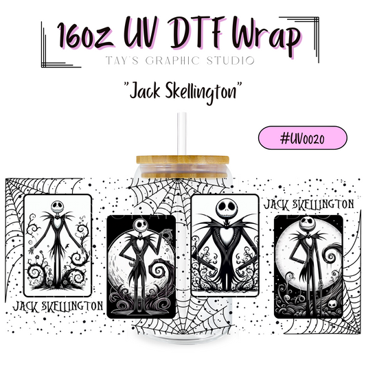 Exclusive -Jack Skellington UV DTF Wrap - MTO0020