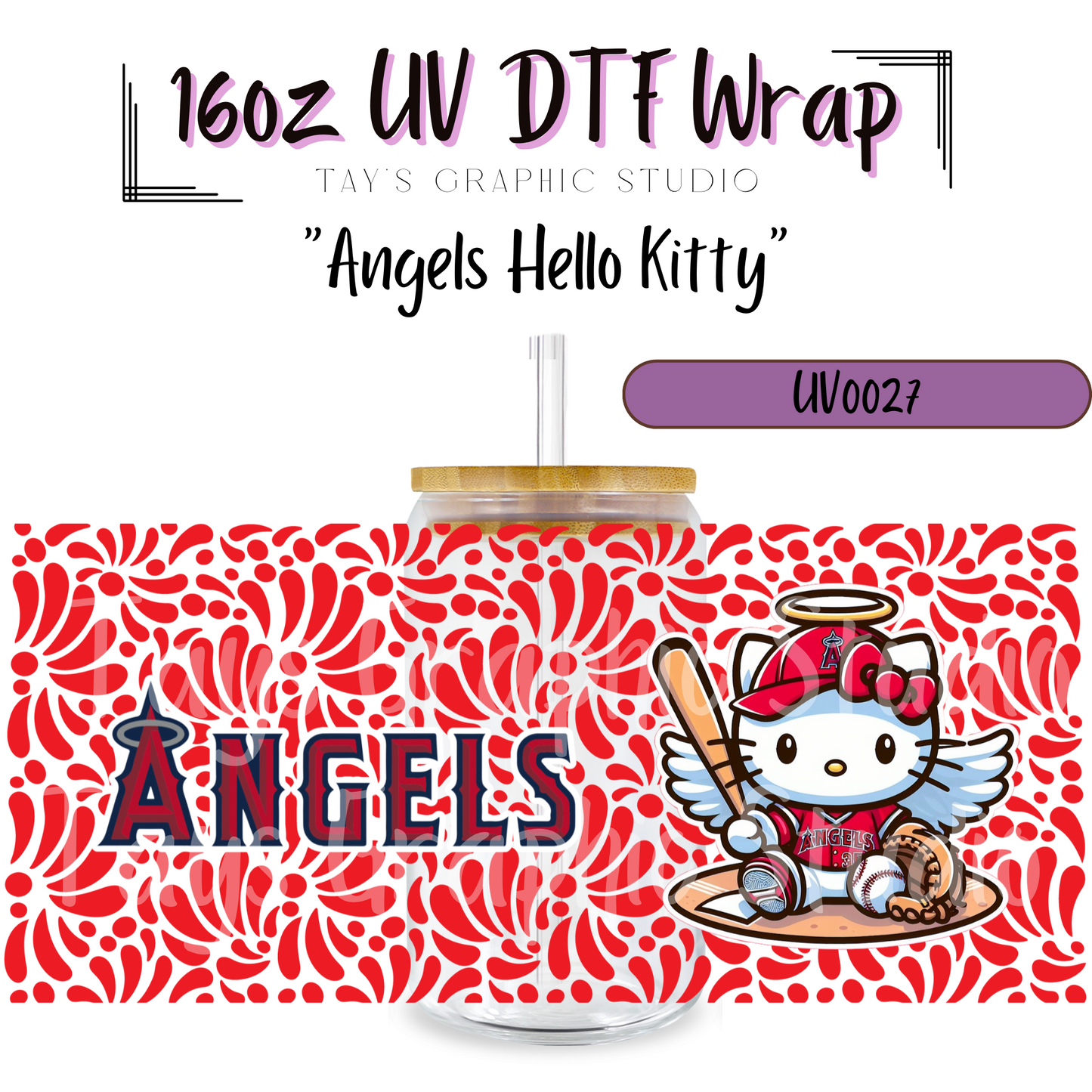 Talavera Angels Hello Kitty UV DTF - MTO0027