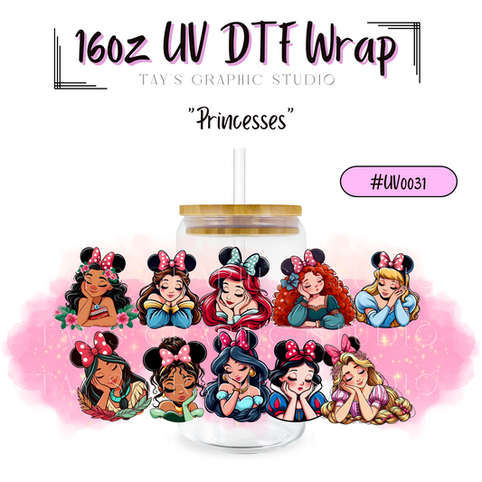 Princesses UV DTF Wrap - MTO0031