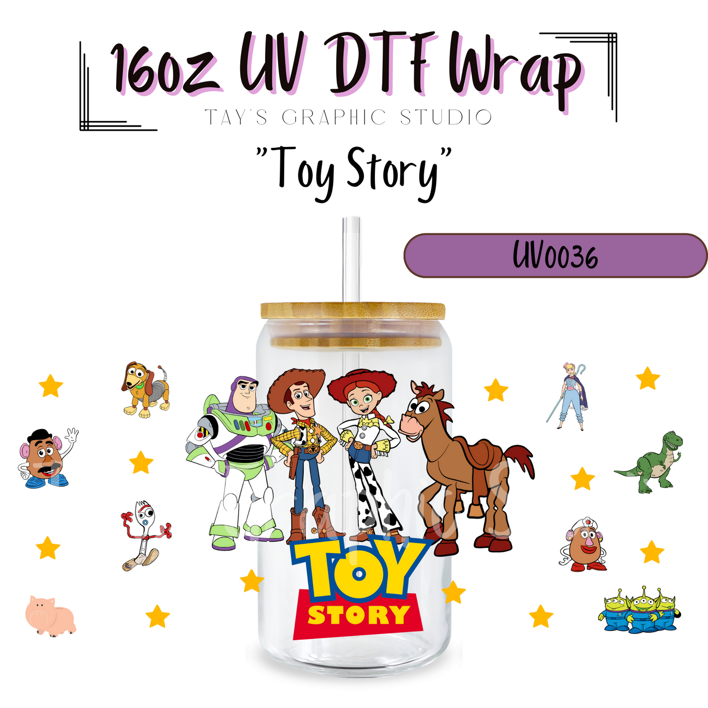 Toy Story UV DTF Wrap - MTO0036