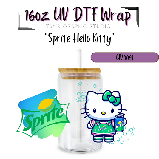 Sprite Hello Kitty UV DTF Wrap - MTO 0091