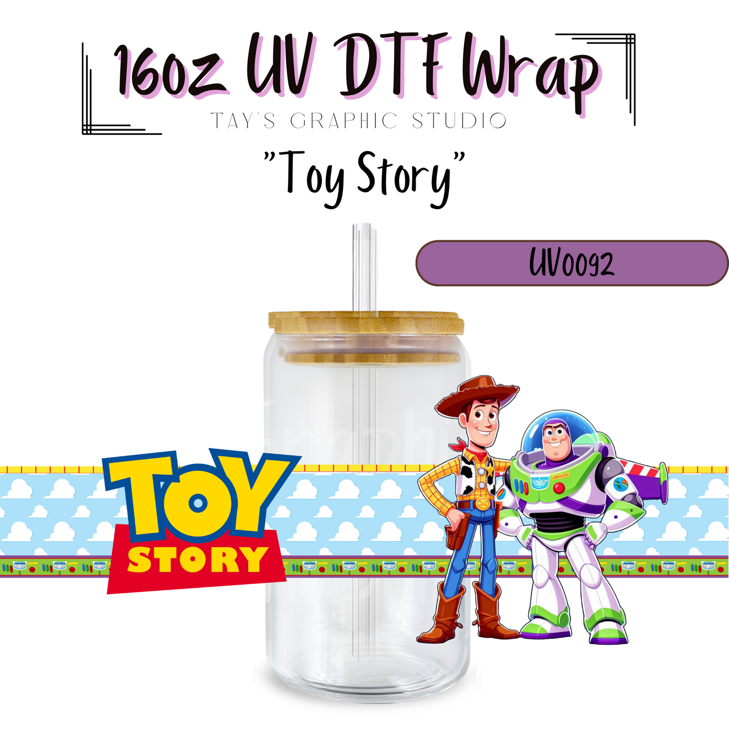 Toy Story UV DTF Wrap - MTO 0092