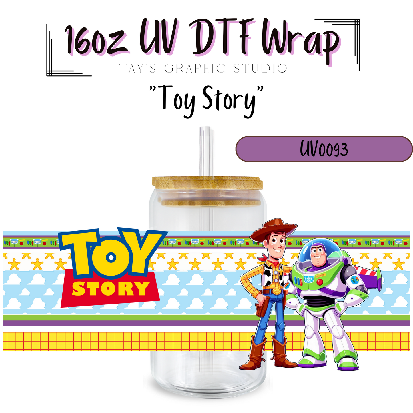 Toy Story UV DTF Wrap - MTO 0093