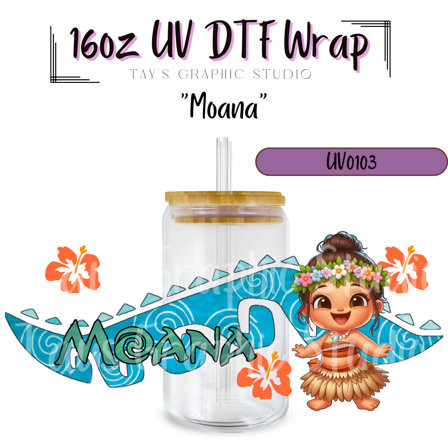 Moana UV DTF Wrap - MTO 0103