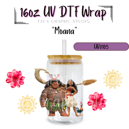 Moana UV DTF Wrap - MTO 0105