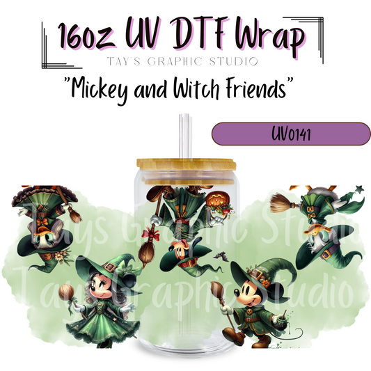 Mickey and Witch Friends UV DTF Wrap - MTO0141