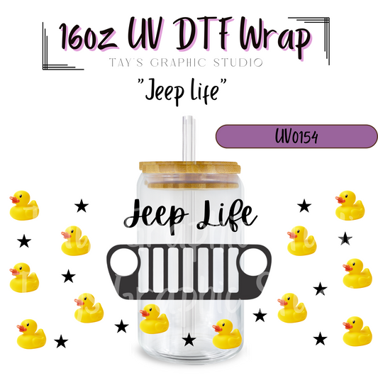 Exclusive -Jeep Life UV DTF Wrap - MTO0154