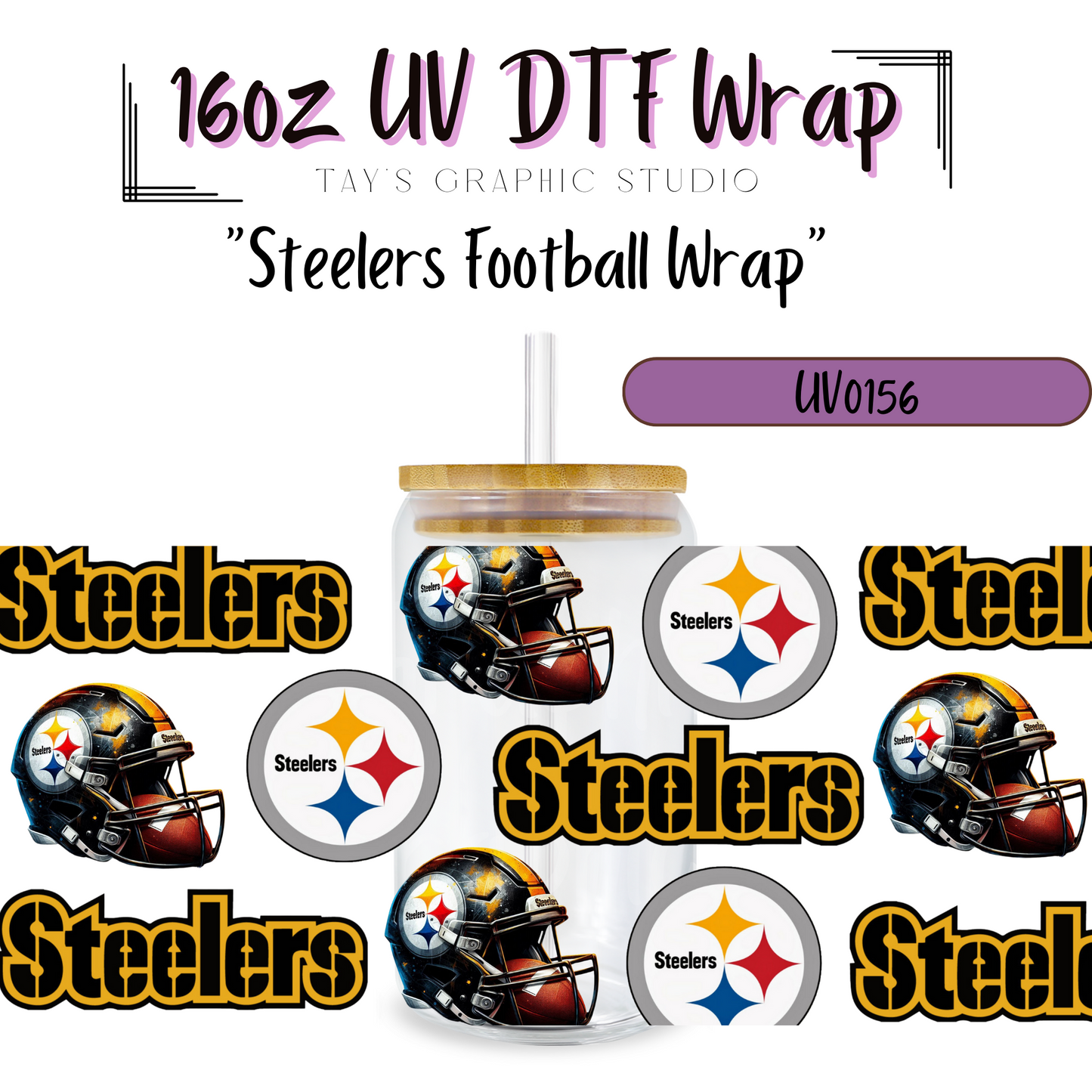 EXCLUSIVE COLLECTION - NFL Team UV DTF Wraps - 32 Team Wraps - Collection UV DTF Wraps - MTO0408-0430