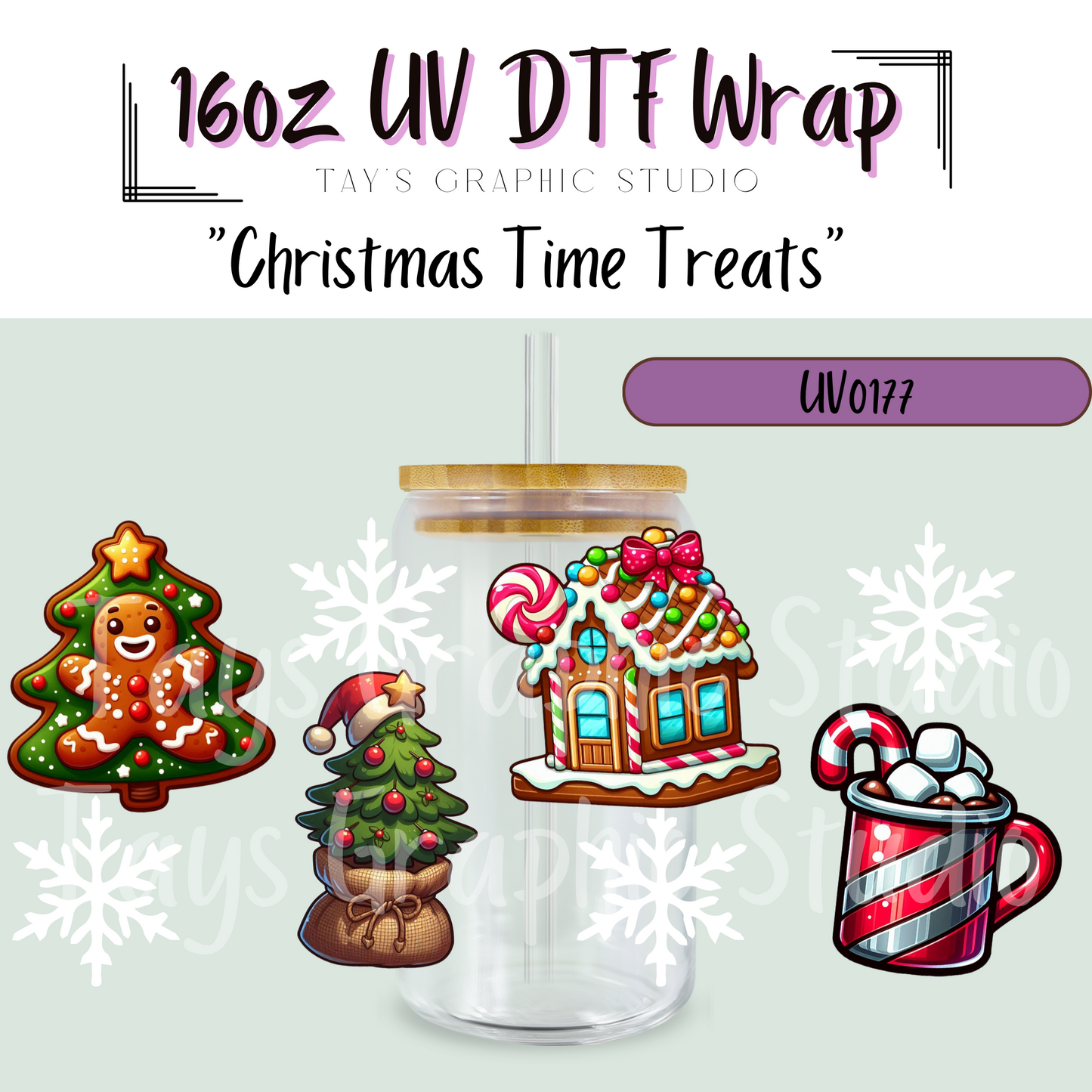 EXCLUSIVE - 
Christmas Treats UV DTF Wrap - MTO0177