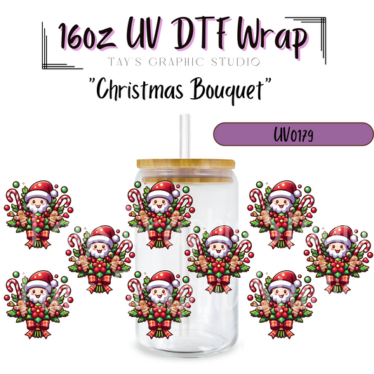 EXCLUSIVE - 
Christmas Bouquets UV DTF Wrap - MTO0179