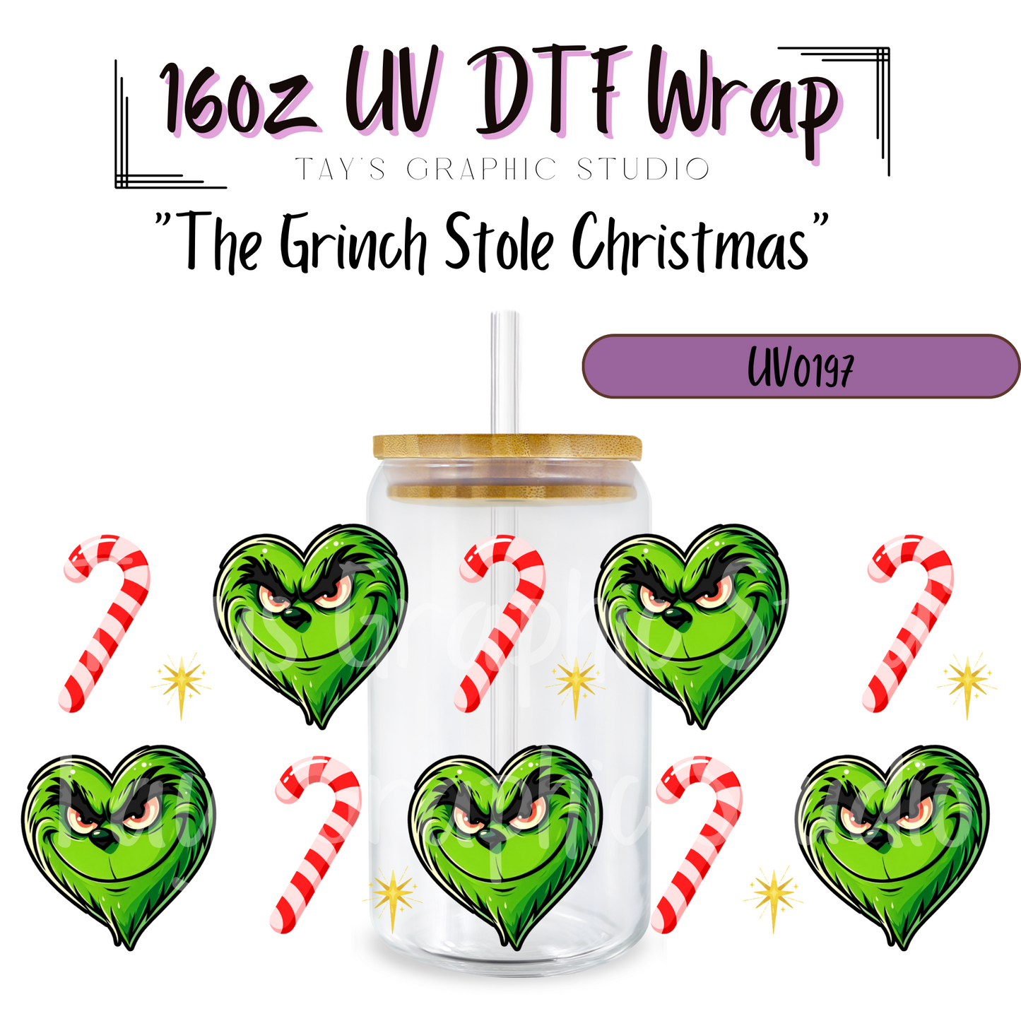 EXCLUSIVE - The Grinch Stole Christmas UV DTF Wrap - MTO0197