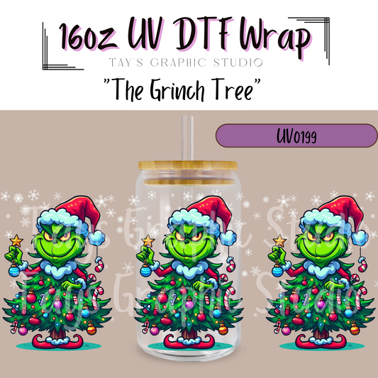 EXCLUSIVE - The Grinch Tree UV DTF Wrap - MTO0199