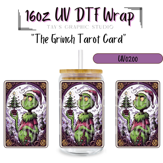 EXCLUSIVE - The Grinch Tarot Cards UV DTF Wrap - MTO0200