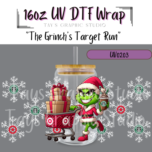 EXCLUSIVE - The Grinch's Target Run UV DTF Wrap - MTO0203