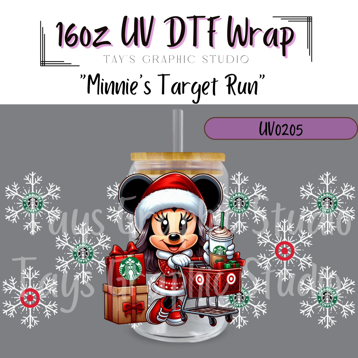 EXCLUSIVE - Minnies Target Run UV DTF Wrap - MTO0205