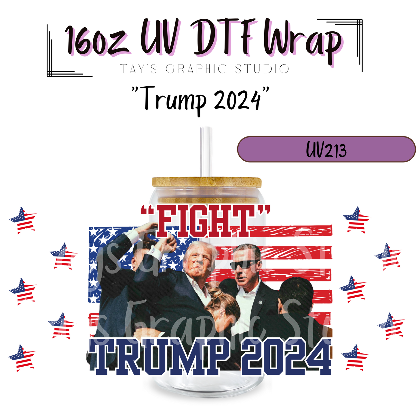 Trump UV DTF Wrap