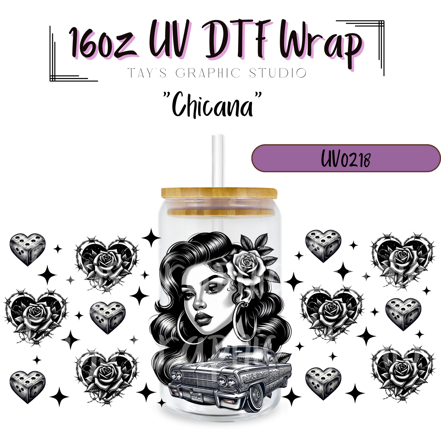 Exclusive -Chicana UV DTF Wrap - MTO0218