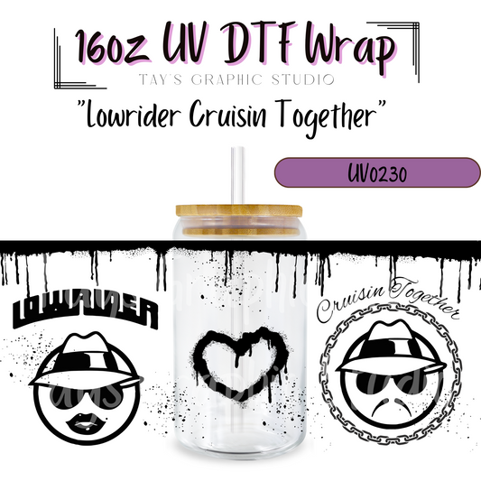 Lowrider Cruisin Together UV DTF Wrap - MTO0230