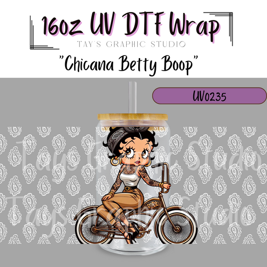 Exclusive -Chicana Betty Boop UV DTF Wrap - MTO0235