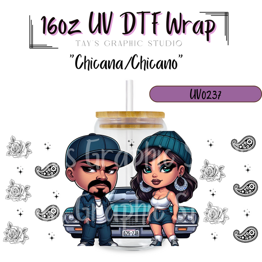 Exclusive -Chicana/Chicano UV DTF Wrap - MTO0237