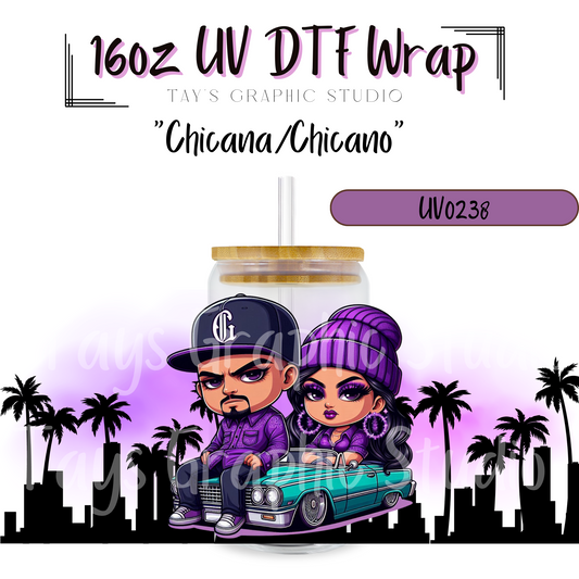 Exclusive -Chicana/Chicano UV DTF Wrap - MTO0238