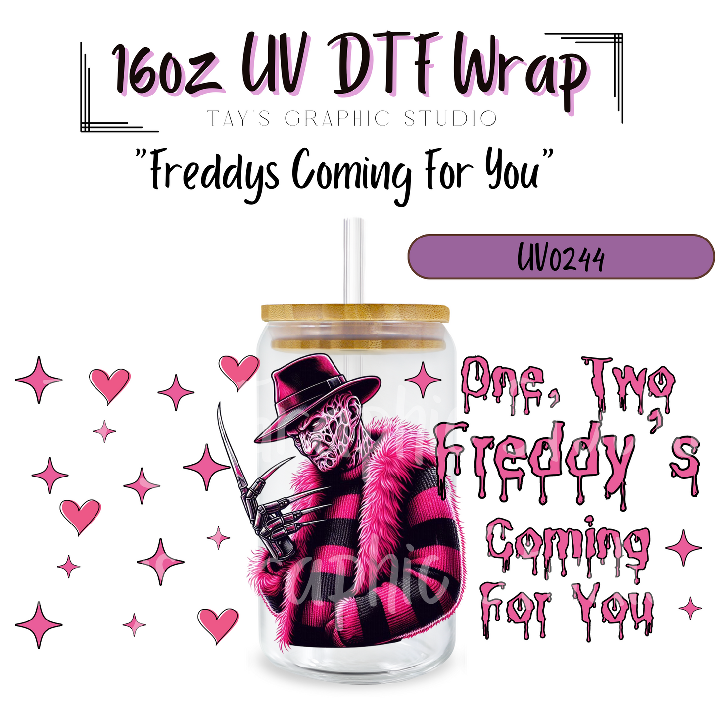 Exclusive -Freddys Coming For You UV DTF Wrap - MTO0244