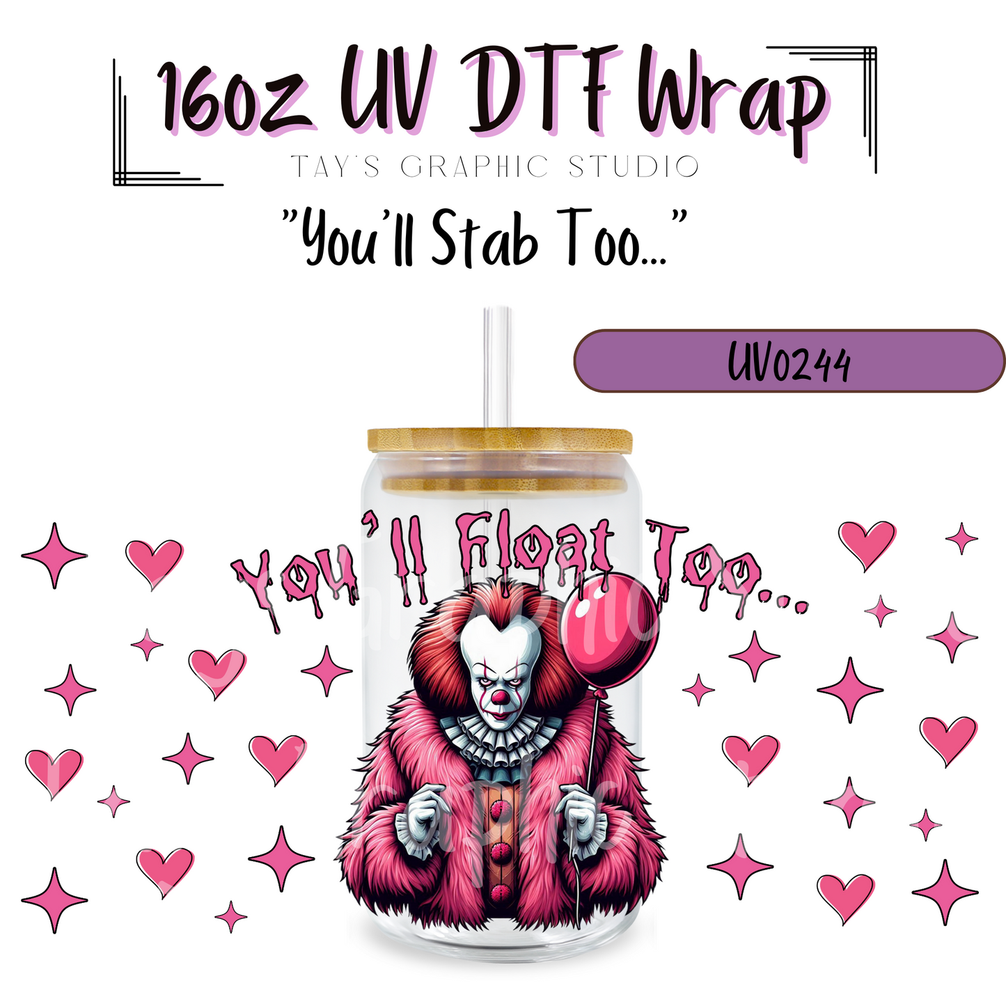 EXCLUSIVE Youll float to UV DTF Wrap - MTO0244