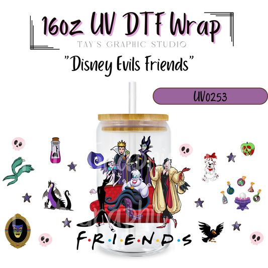 Disney Evil Villains UV DTF Wrap - MTO0253