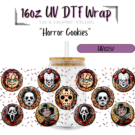 Exclusive -Horror Characters Cookies UV DTF Wrap - MTO0257