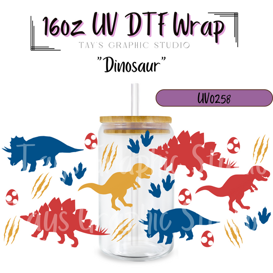 Exclusive -Dino 1 UV DTF Wrap - MTO0258