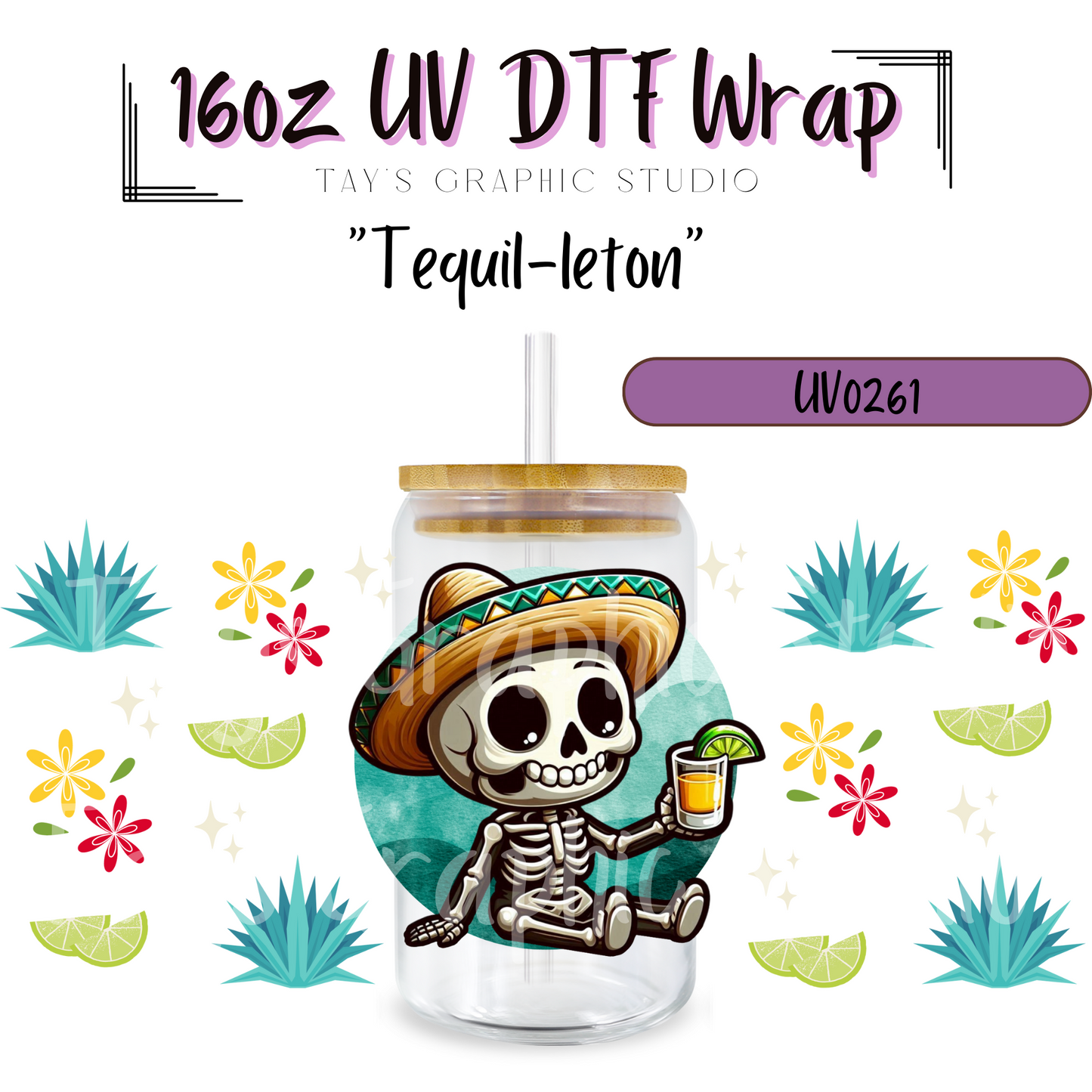 Exclusive - Tequil-leton UV DTF Wrap - MTO0267