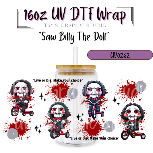 Exclusive Saw Bill the Doll UV DTF Wrap - MTO0262