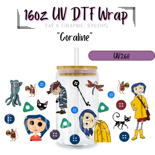 Exclusive- Coraline UV DTF Wrap - MTO0268