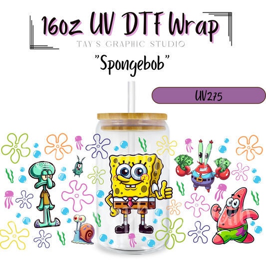 Exclusive- Spongebob UV DTF Wrap - MTO0275