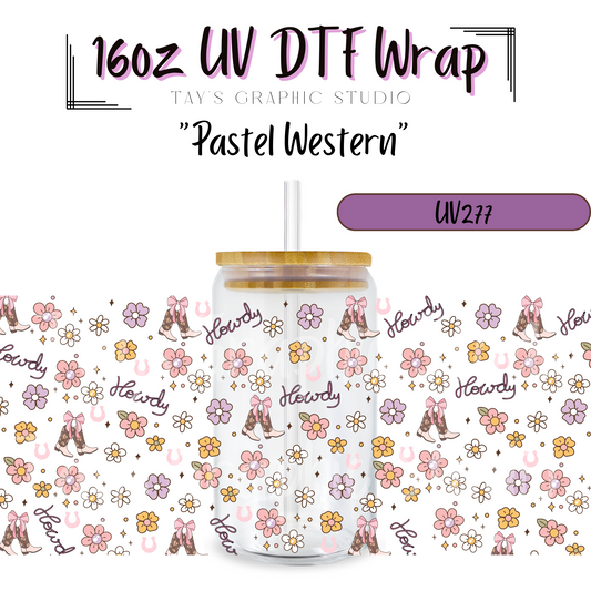 Exclusive- Pastel Western UV DTF Wrap - MTO0277