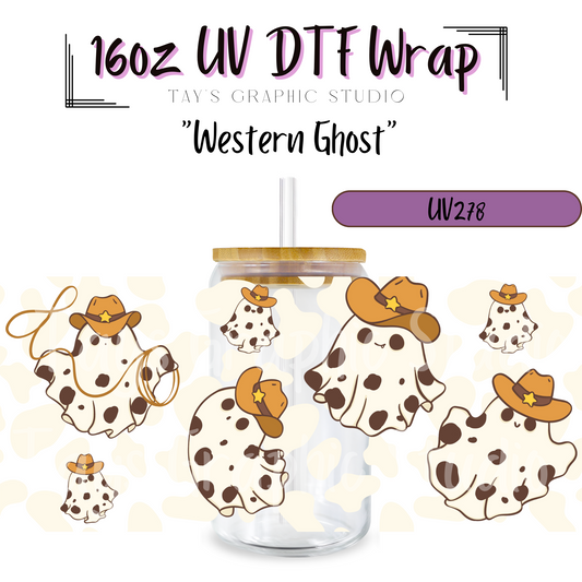 Exclusive- Western Ghost UV DTF Wrap - MTO0278