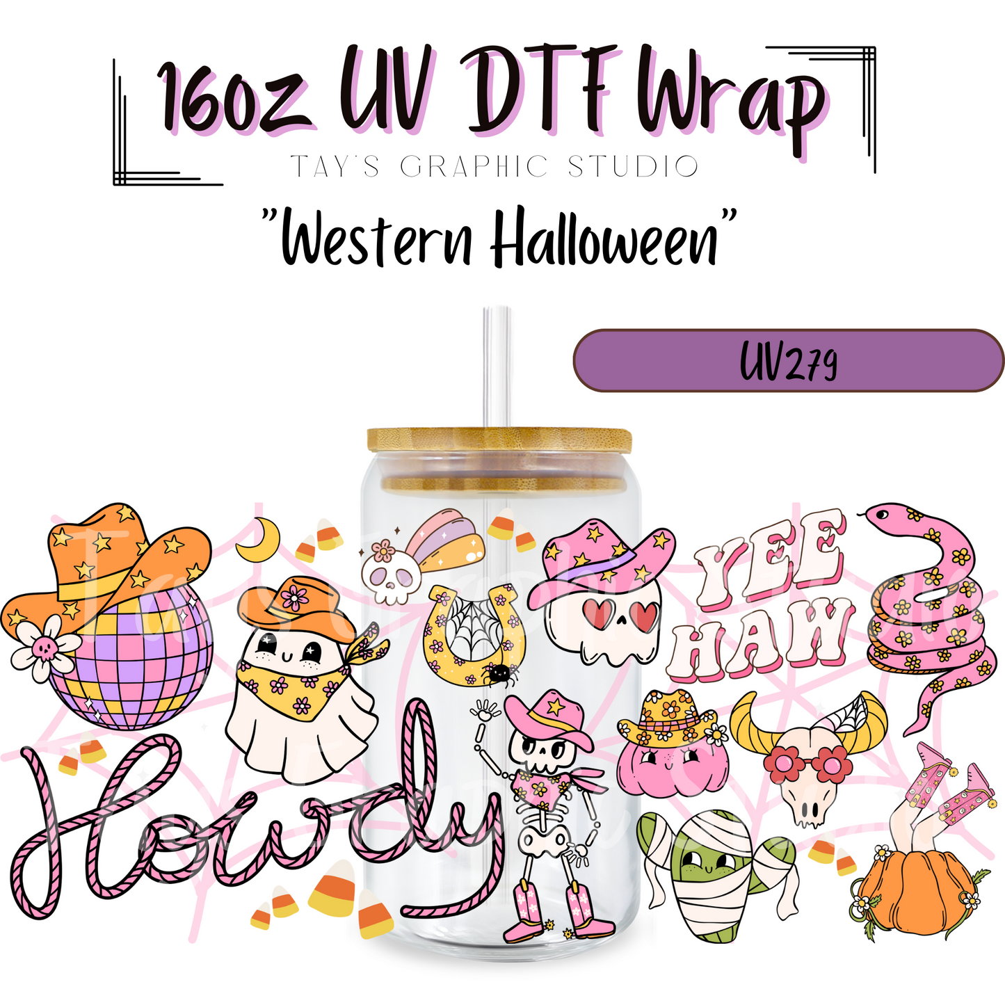 Exclusive - Western Halloween UV DTF Wrap - MTO0279