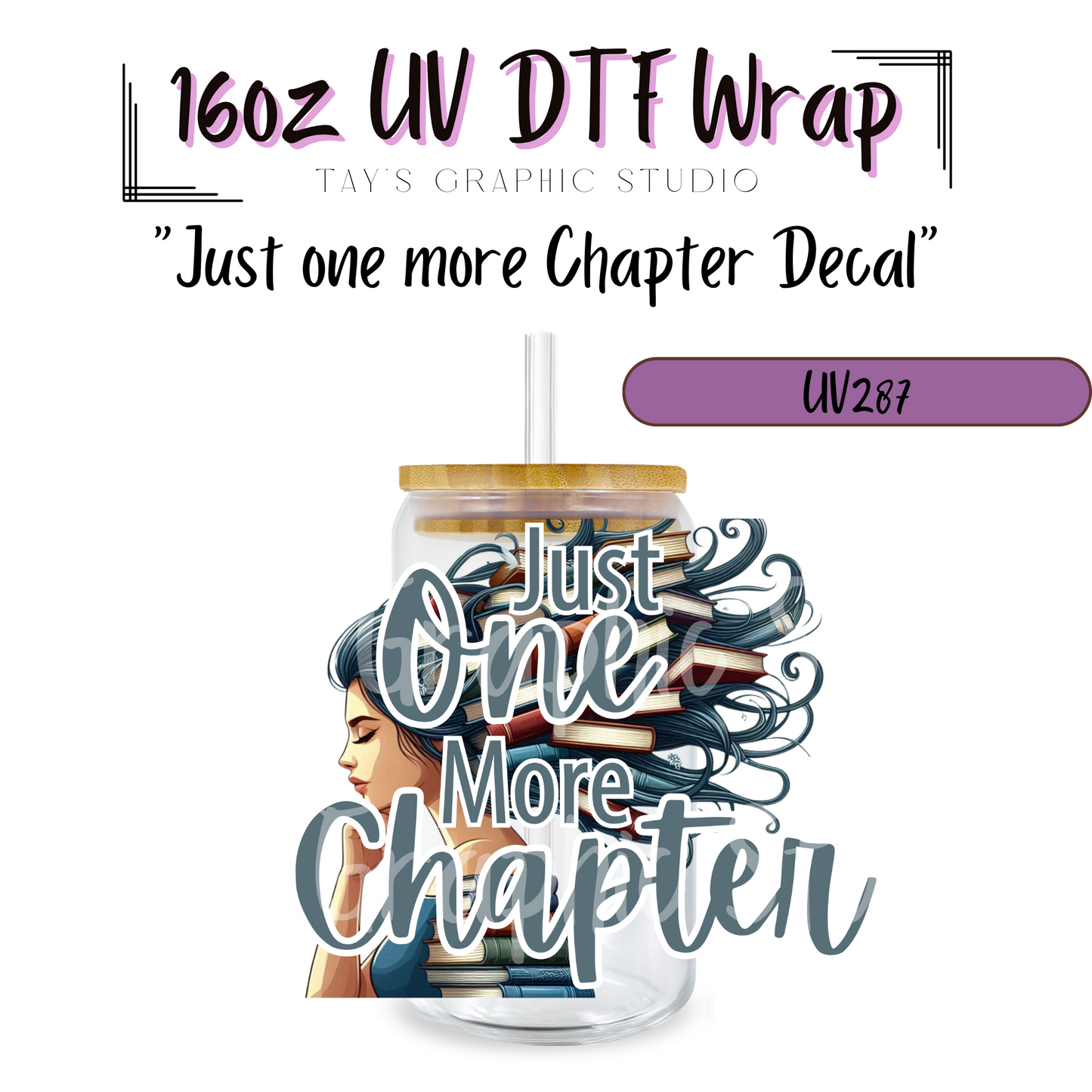 Exclusive - Just One More Chapter UV DTF Decal - MTO0287