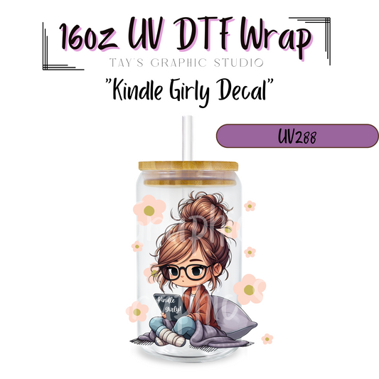 Exclusive - Kindle Girly UV DTF Decal - MTO0288