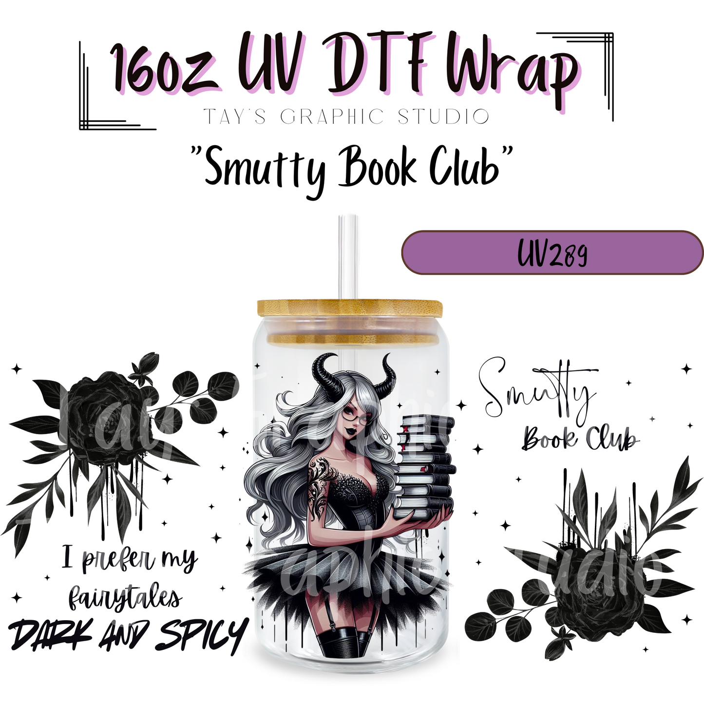 Exclusive Smutty Book Club UV DTF Wrap - MTO0289