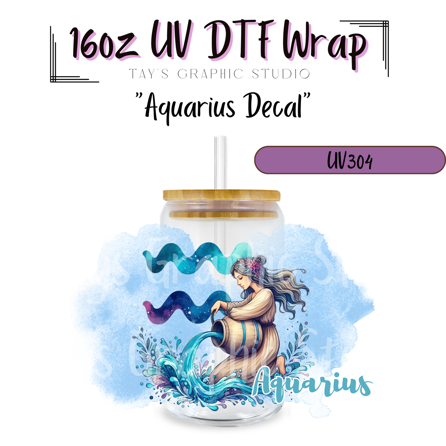 EXCLUSIVE COLLECTION - Zodiac Sign UV DTF Decal Collection - 12 Zodiac Sign Wraps