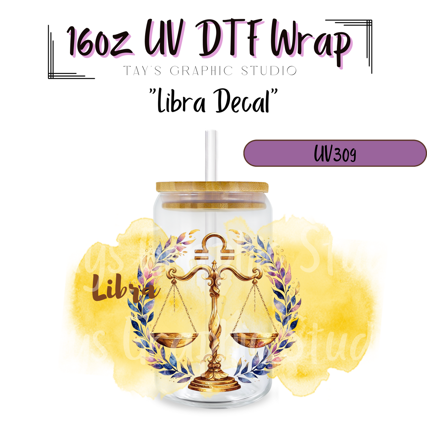 EXCLUSIVE COLLECTION - Zodiac Sign UV DTF Decal Collection - 12 Zodiac Sign Wraps