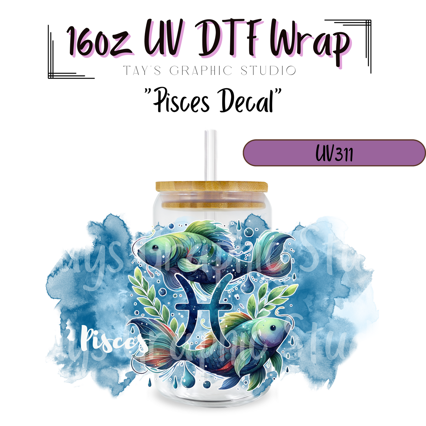 EXCLUSIVE COLLECTION - Zodiac Sign UV DTF Decal Collection - 12 Zodiac Sign Wraps