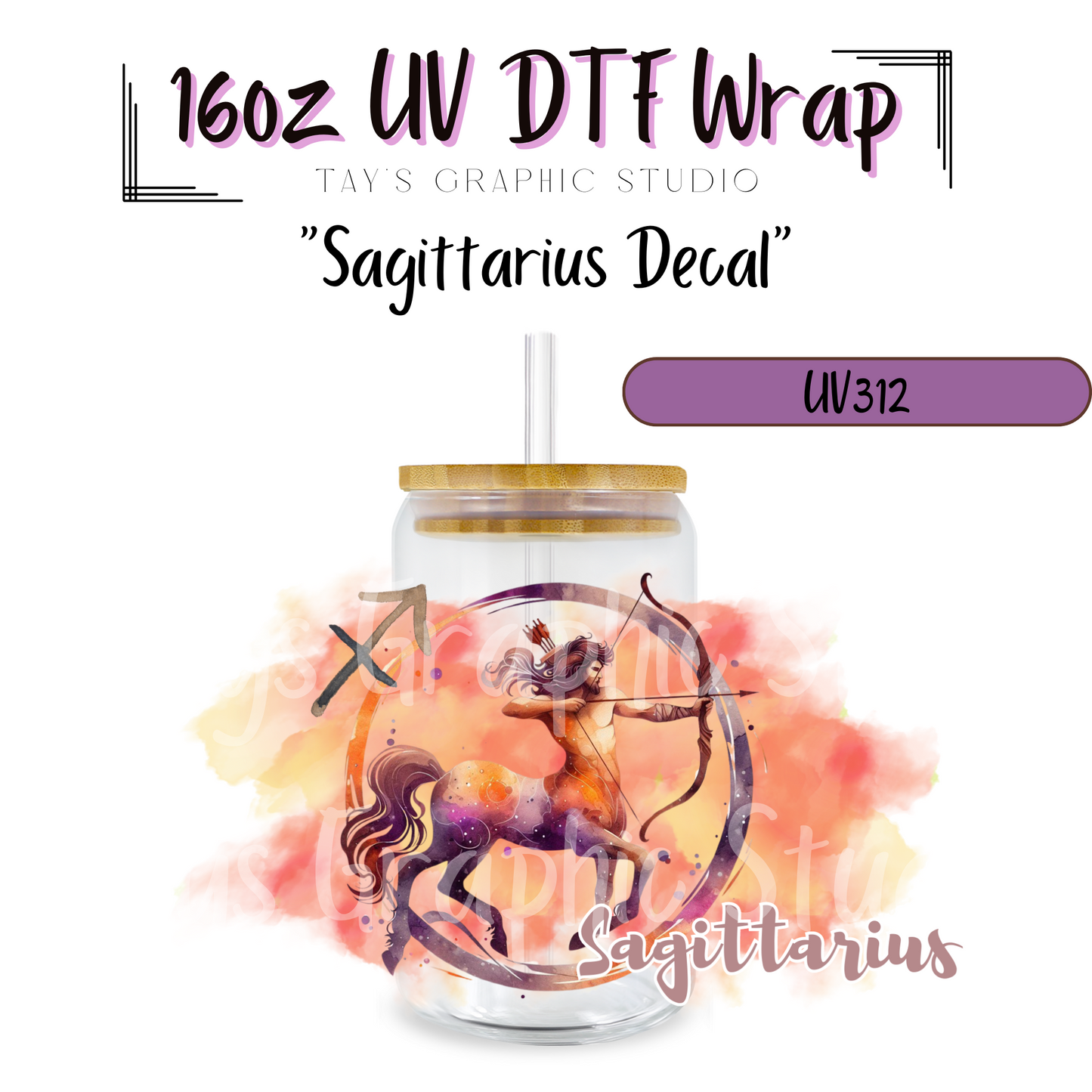 EXCLUSIVE COLLECTION - Zodiac Sign UV DTF Decal Collection - 12 Zodiac Sign Wraps