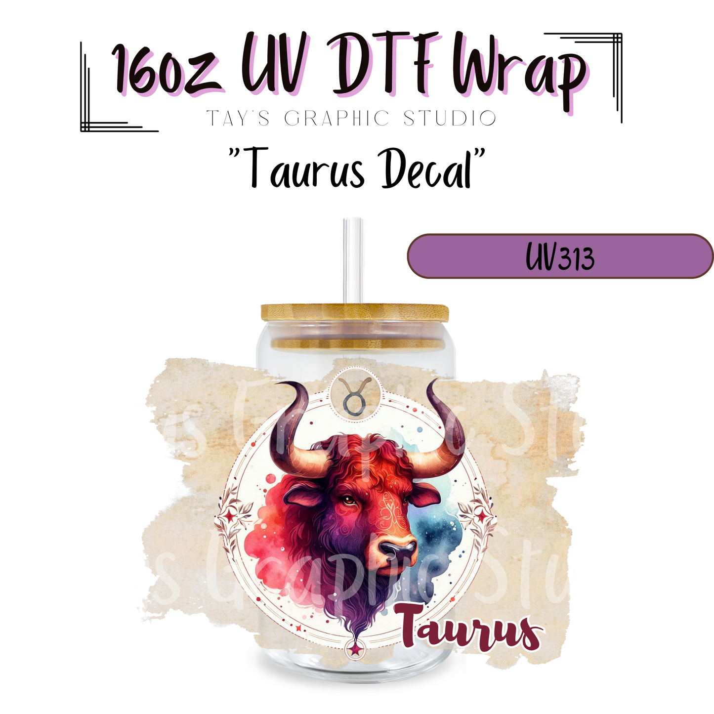 EXCLUSIVE COLLECTION - Zodiac Sign UV DTF Decal Collection - 12 Zodiac Sign Wraps