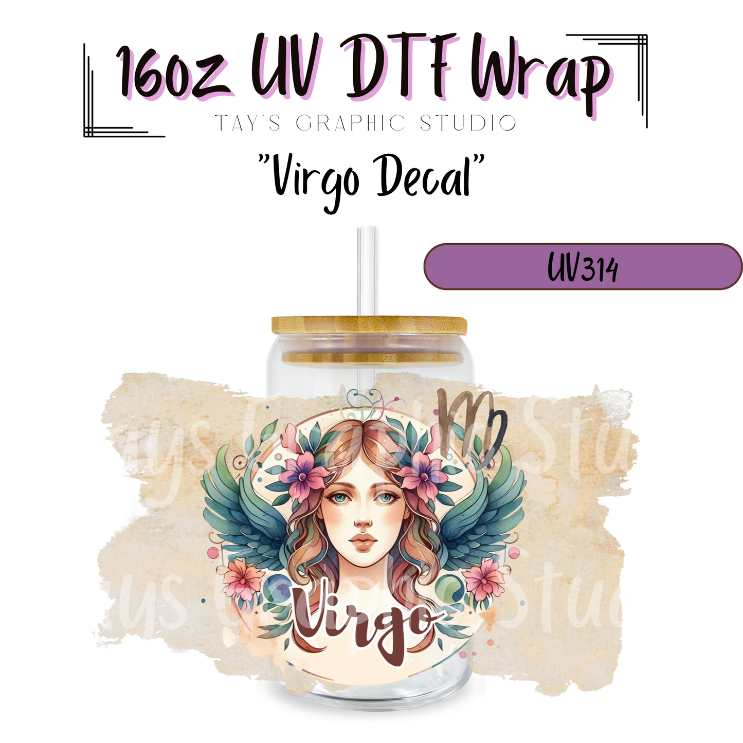 EXCLUSIVE COLLECTION - Zodiac Sign UV DTF Decal Collection - 12 Zodiac Sign Wraps