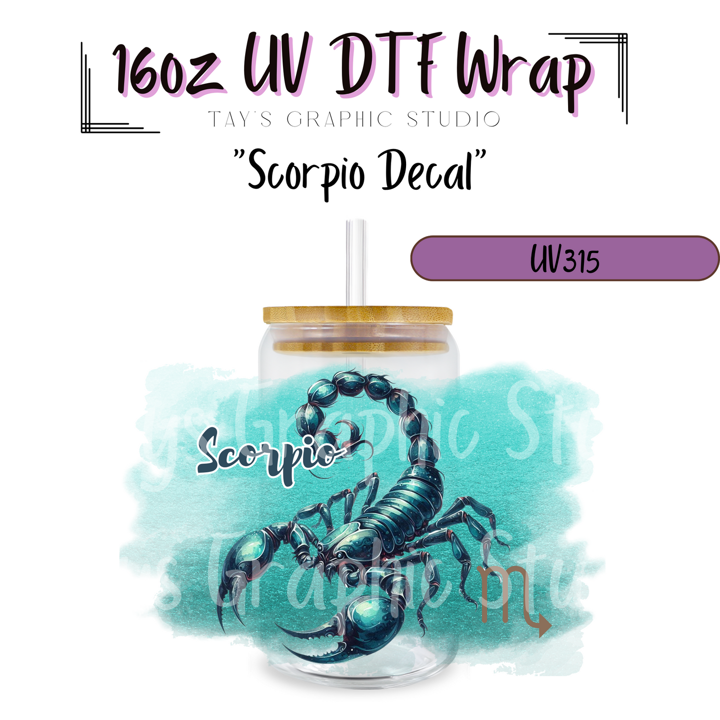 EXCLUSIVE COLLECTION - Zodiac Sign UV DTF Decal Collection - 12 Zodiac Sign Wraps