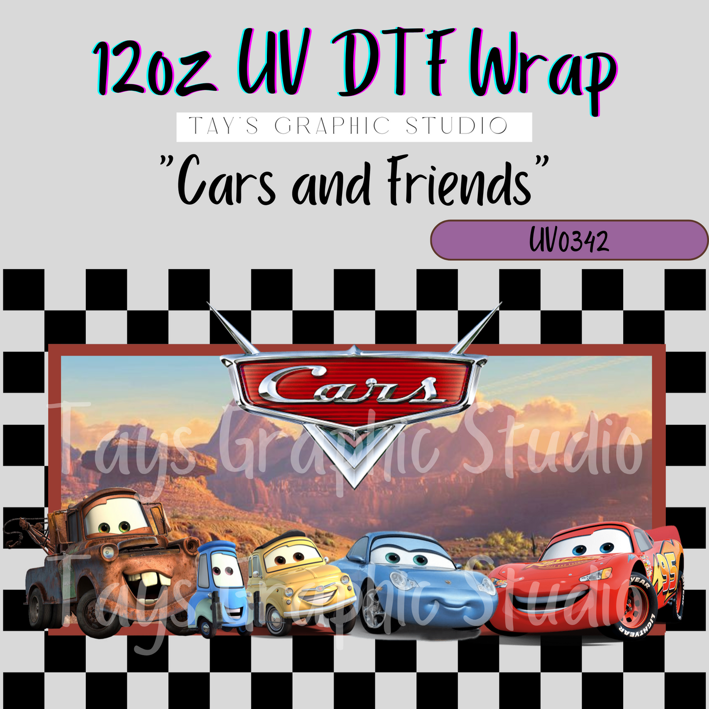 Exclusive - Cars and Friends UV DTF Wrap - MTO0342